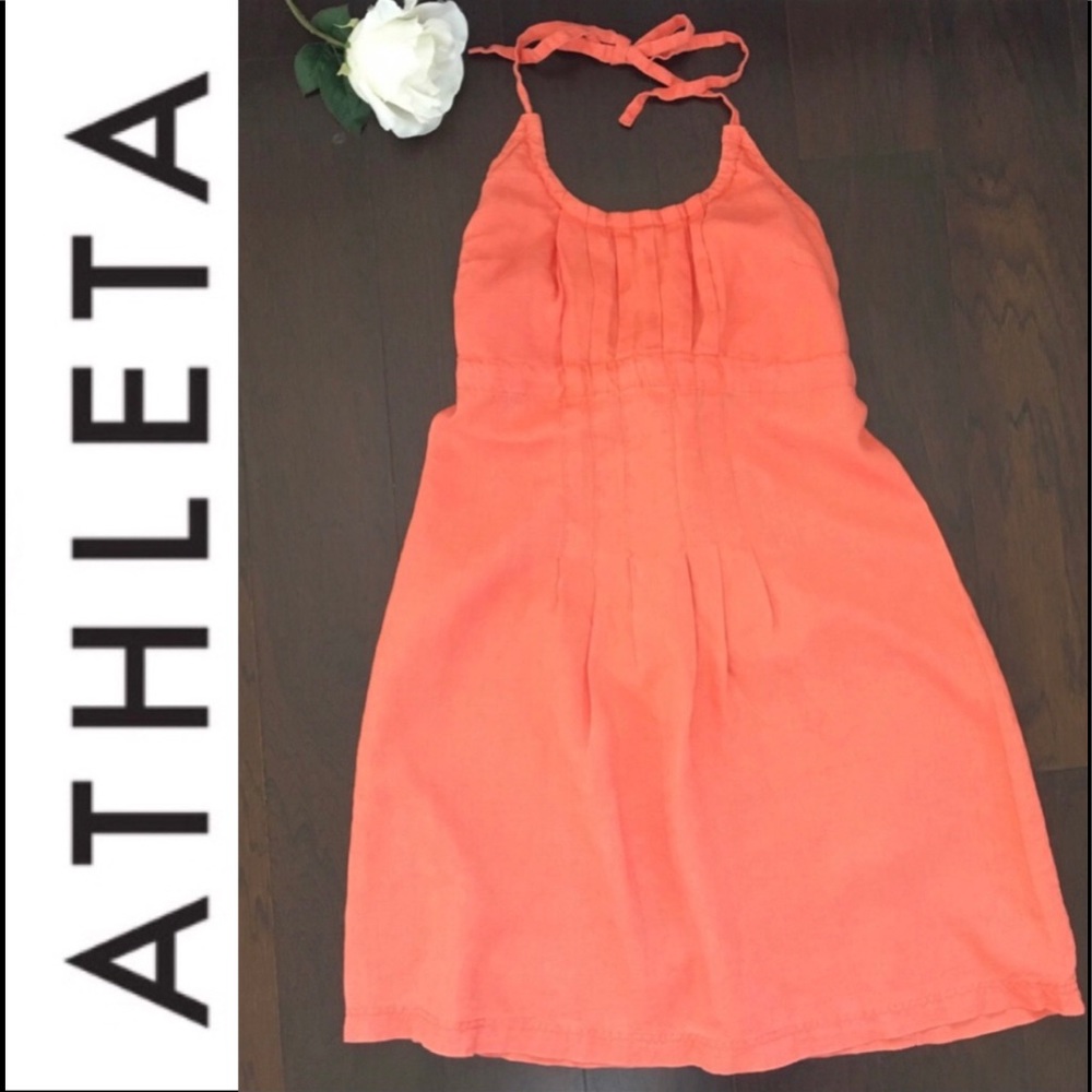 🍃ATHLETA Linen Halter Dress